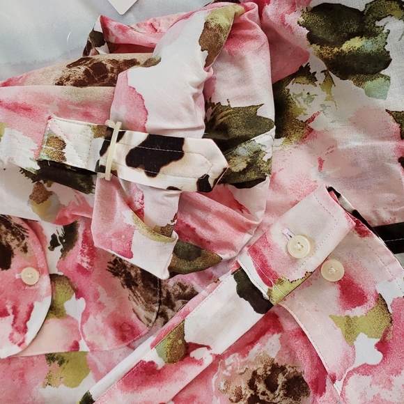 NWT Jones New York Signature Pink Conch Floral Top Size XL - Picture 9 of 11